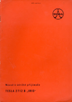 Tesla 2712b - Navod k udrzbe 